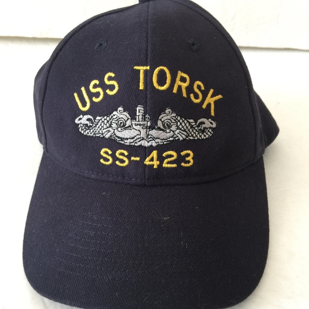 USS TORSK SS-423 Navy Blue Baseball Cap Hat